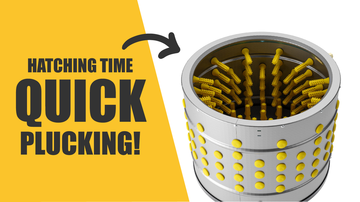 Chicken Plucker with ProA Natural Rubber Fingers