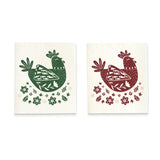 Hatching Time. Decorative chicken dish cloths.