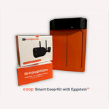 Coop Smart Coop Kit with Eggstein AI packaging and product on a white background