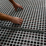 Hatching Time. Closeup view of hands interlocking flooring .