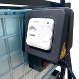 Hatching Time Cimuka Heater thermostat controls shown.