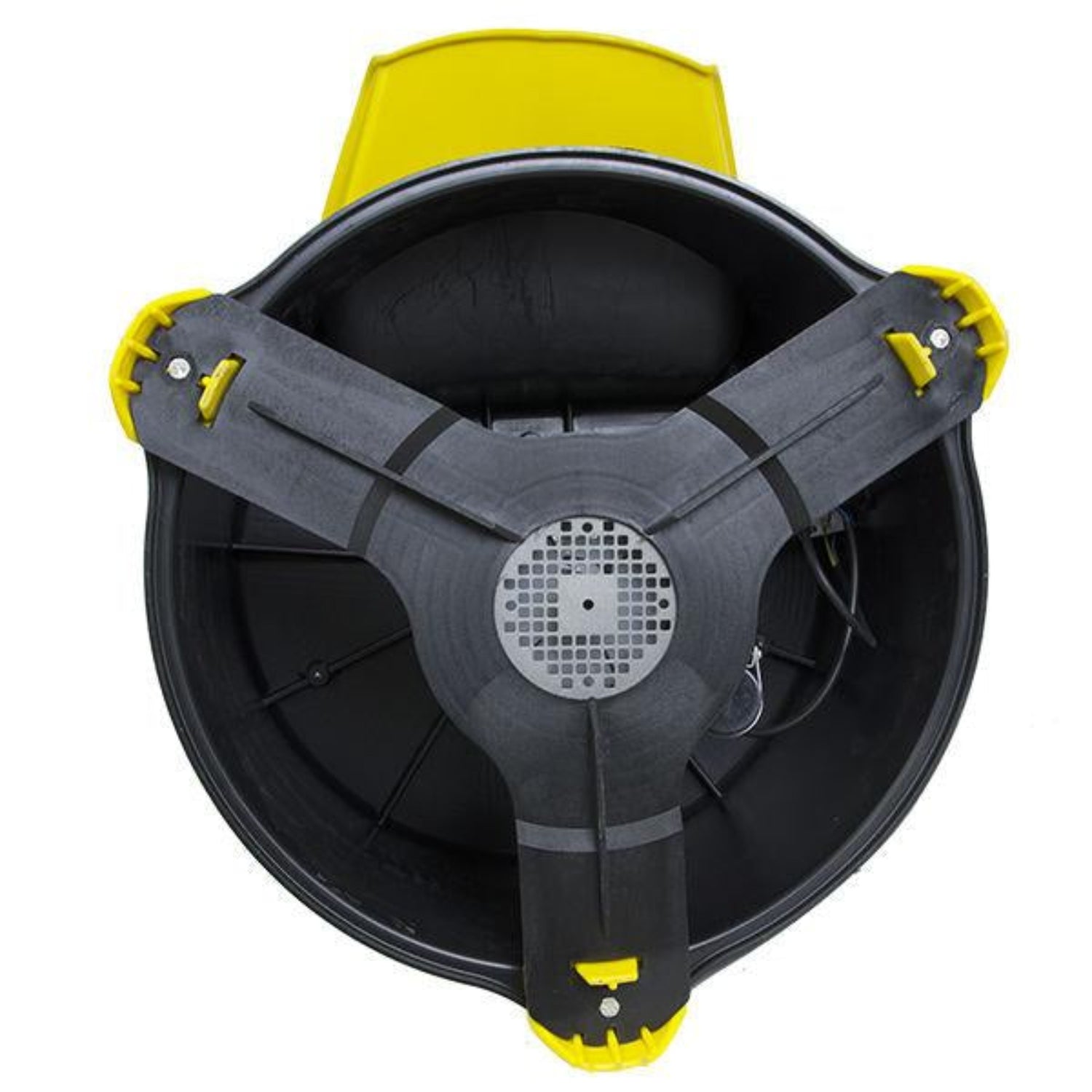 Hatching Time Cimuka. Image shows bottom of feather plucker. Power cord can be seen tucked up into base.