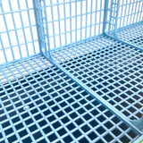 Hatching Time Cimuka. GL40 15" Grow out pen elliptical flooring shown without interior divider wall. 