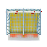 Hatching Time Cimuka Quail Cage - 2 Section - Above view showing drinker system, flooring and feeding trough.