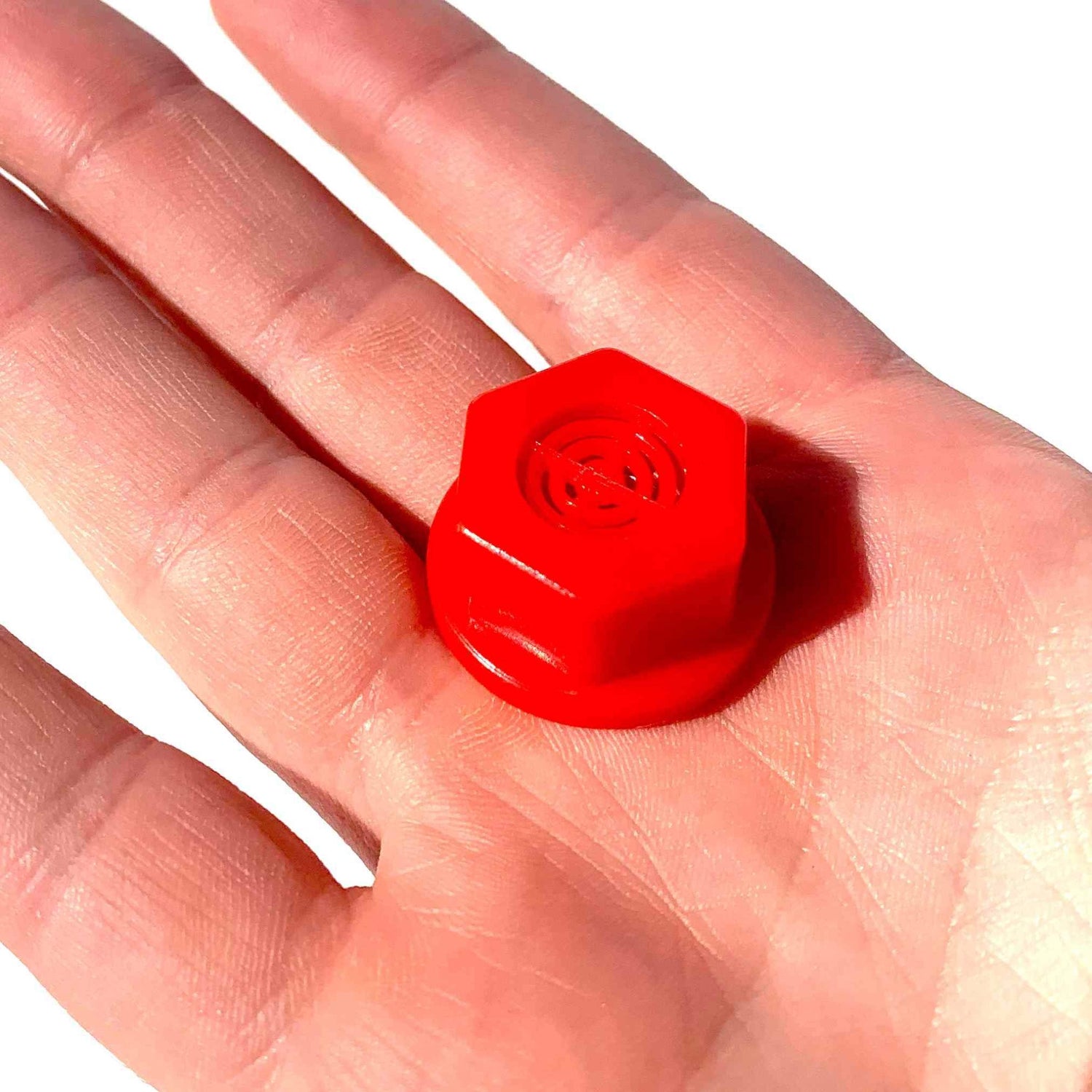 Hatching Time Cimuka. Filter cap to Block Algae being held in hand.