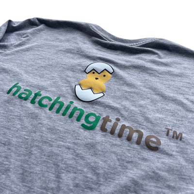 HatchingTime LongSleeves Shirt Gray Back Logo