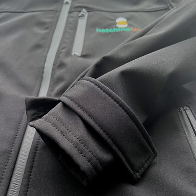 HatchingTime Softshell Jacket Black Front Sleeve