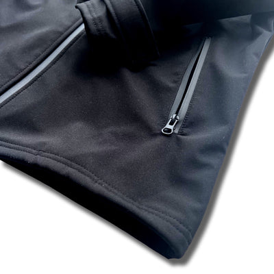 HatchingTime Softshell Jacket Black Zipper Pocket