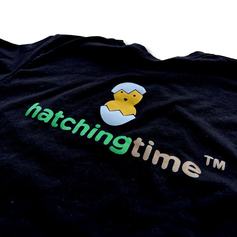 HatchingTime T-Shirt Black Back Closeup
