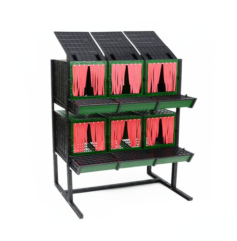 Nesting Box for Chickens with 6 Compartments