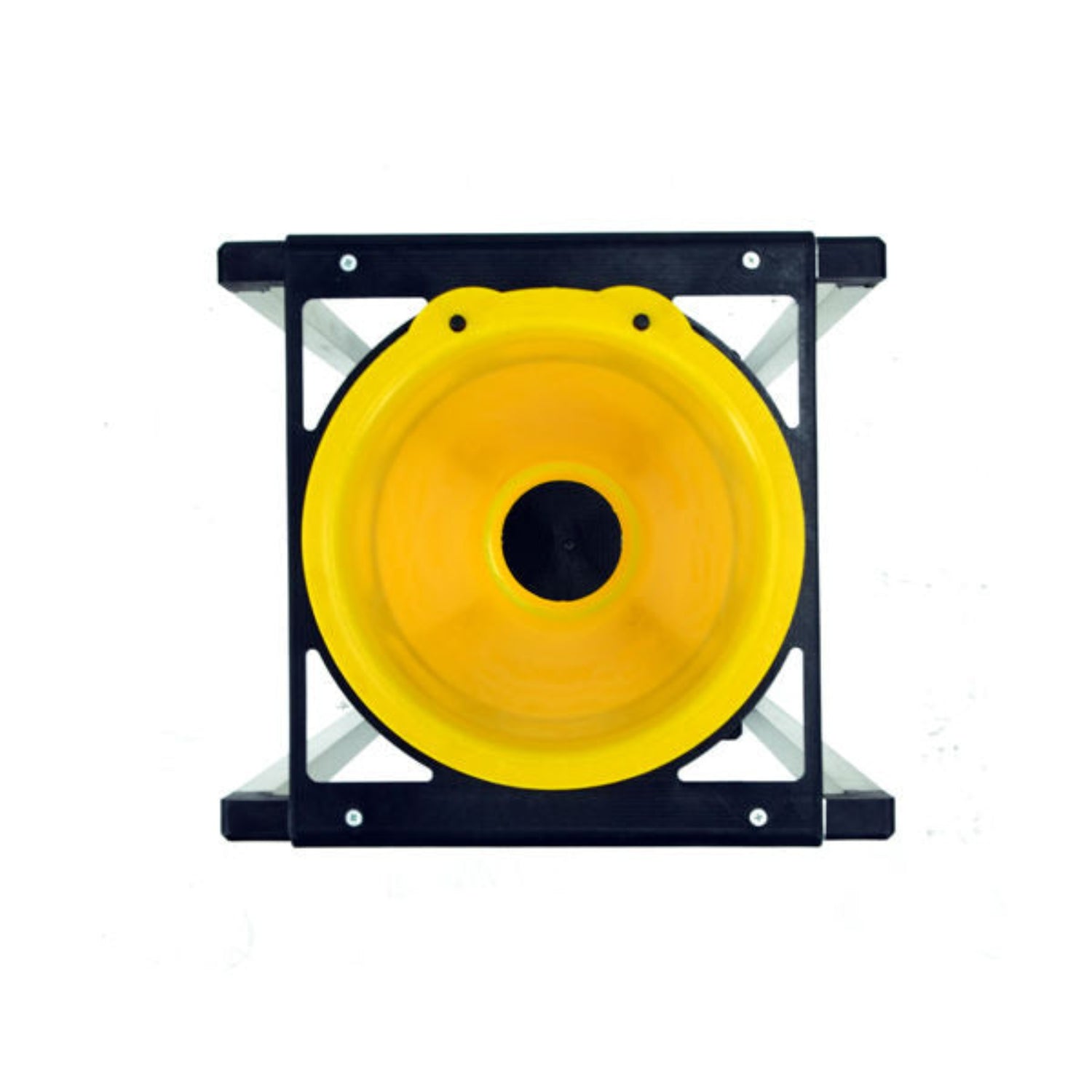 Hatching Time Cimuka. Above View Processing cone in image on stand.