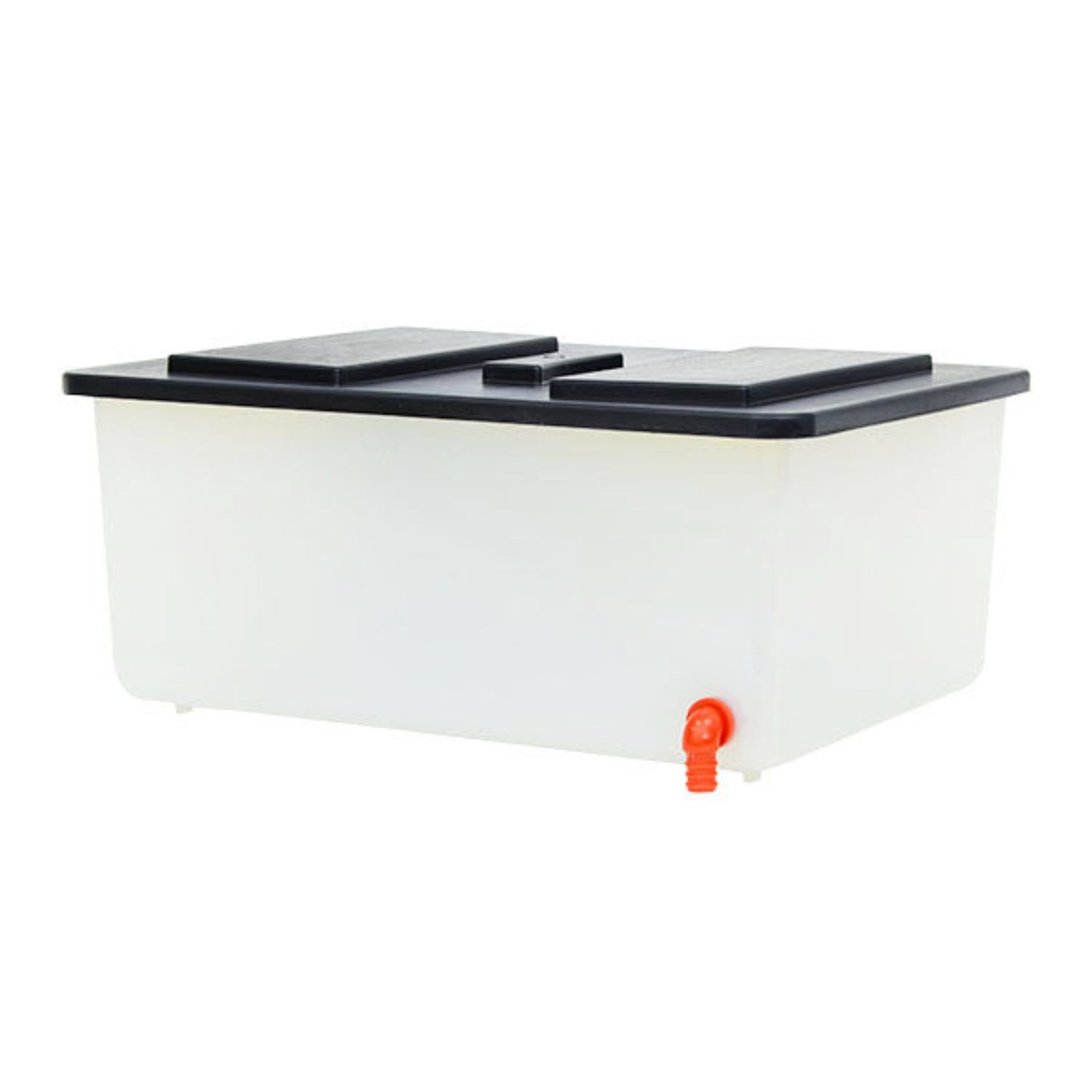 Hatching Time Cimuka. 5 Gallon water tank can be seen with black lid and red spout.